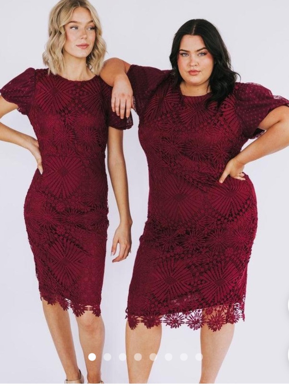 NWTS One Loved Babe burgundy dress Womens MEDIUM